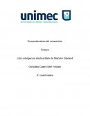 Libro inteligencia intuitiva Blink de Malcolm Gladwell