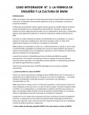 CASO INTEGRADOR N°. 1: LA FÁBRICA DE ENSUEÑO Y LA CULTURA DE BMW