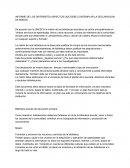 INFORME DE LOS DIFERENTES ASPECTOS QUE DEBE CONTEMPLAR LA DECLARACION DE MISION