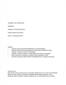 Control de voz. Página 1