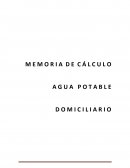 Memoria Calculo Agua