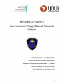 Información del establecimiento.Actividades Motrices de Ritmo y Expresión