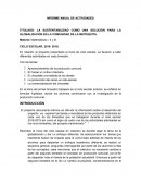 LA SUSTENTABILIDAD COMO UNA SOLUCIÓN PARA LA GLOBALIZACIÓN EN LA COMUNIDAD DE LA MIXTEQUITA