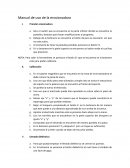 Manual de uso de la erosionadora