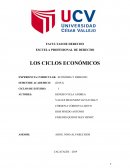 LOS CICLOS ECONÓMICOS . EXPERIENCIA CURRICULAR: ECONÓMIA Y DERECHO