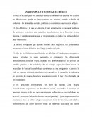 ANALISIS POLITICO-SOCIAL DE MÉXICO