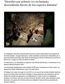 Descubre por primera vez un humano descendiente directo de dos especies distintas