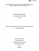 INFORME DE LABORATORIO DE QUÍMICA ANALÍTICA