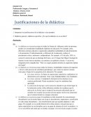 Justificaciones de la Didactica - Camilioni