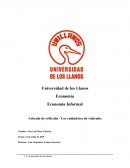 Articulo de reflexión - Los cuidadores de vehículos