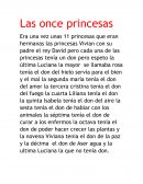 Las once princesas