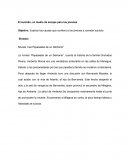 El suicidio, un medio de escape para los jóvenes. Síntesis . Novela “Las Payasadas de un Demonio”