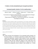 Criadero avícola automatizado para el pequeño productor