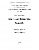PLAN DE NEGOCIO Empresa de Encurtidos Nutrilife