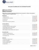 Encuesta de satisfacción de la Actividad Formativa