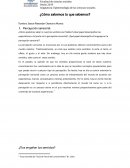 ¿Cómo sabemos lo que sabemos?