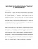 PRINCIPALES DELITOS DEL FUERO FEDERAL Y SUS CONSECUENCIAS EN LOS MIGRANTES CENTROAMERICANOS QUE SE ENCUENTRAN EN TERRITORIO MEXICANO