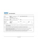 Carta descriptiva de modelos de gestión de negocio