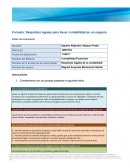 Formato: Requisitos legales para llevar contabilidad en un negocio