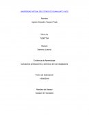 Derecho Laboral Evidencia de Aprendizaje Calculando prestaciones y derechos de los trabajadores