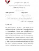 LA ÉTICA COMO INFLUENCIA DIRECTA DEL BIENESTAR DE UNA EMPRESA