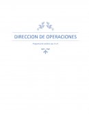 DIRECCION DE OPERACIONES Preguntas de análisis cap. 8 y 9