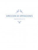 DIRECCION DE OPERACIONES Preguntas de análisis cap. 8 y 9