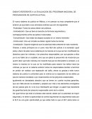 ENSAYO REFERENTE A LA EVALUACION DEL PROGRAMA NACIONAL DE PROCURACION DE JUSTICIA ACTUAL