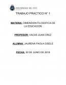 DIMENSION FILOSOFICA DE LA EDUCACION