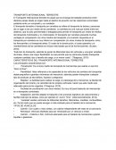 TRANSPORTE INTERNACIONAL TERRESTRE