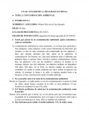 ANÁLISIS DE LA REALIDAD NACIONAL Contaminacion