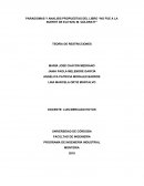 PARADIGMAS Y ANALISIS PROPUESTAS DEL LIBRO “NO FUE A LA SUERTE DE ELIYAHU M. GOLDRATT”