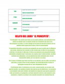 RELATO DEL LIBRO “ EL PRINCIPITO"