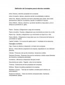 Definición de Conceptos para la técnica contable