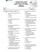 CONTROL DE LECTURA ROMEO Y JULIETA