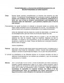 TRANSFORMANDO LA EDUCACION SUPERIOR BASADOS EN LOS MACROPARADIGMAS UN GRAN DESAFIO