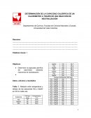 DETERMINACIÓN DE LA CAPACIDAD CALORIFICA DE UN CALORIMETRO A TRAVÉS DE UNA REACCIÓN DE NEUTRALIZACIÓN