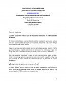 Fundamentos para el aprendizaje y el éxito profesional. Proyecto profesional: avance 1