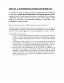 Actividades para el desarrollo de destrezas