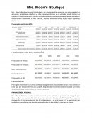 Pronóstico de Ventas Mrs. Moon’s Boutique