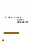 Desarrollo Humano. Leyes positivas y leyes negativas