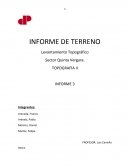 INFORME DE TERRENO Levantamiento Topográfico