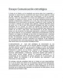 Ensayo Comunicación estratégica