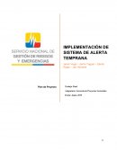 IMPLEMENTACIÓN DE SISTEMA DE ALERTA TEMPRANA