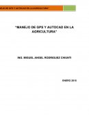 MANEJO DE GPS Y AUTOCAD EN LA AGRICULTURA