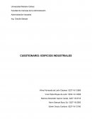 CUESTIONARIO: EDIFICIOS INDUSTRIALES