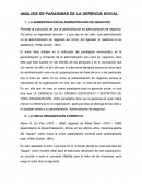 Analisis de paragimas de la gerencia social