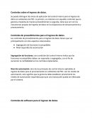 Controles sobre el ingreso de datos