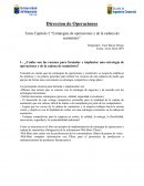 Tarea Capitulo 2 “Estrategias de operaciones y de la cadena de suministro”
