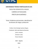 Problemas psicosociales, identificación de factores de riesgo y protección